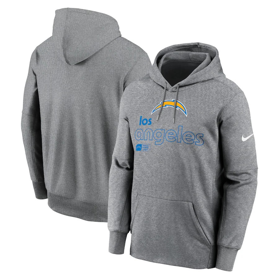 Men Los Angeles Chargers grey 08 NFL 2024 hoodie->los angeles chargers->NFL Jersey